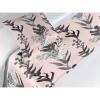Ambesonne Floral Bed Runner Set, Valentine’s Day Theme Vintage Style Romantic Roses Pattern Plot, Decorative Bedding Scarf and a Pillow Sham for Hotels Homes, Twin, Dark Fuchsia and Slate Blue(Charcoal Grey and Champagne)