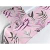 Ambesonne Floral Bed Runner Set, Valentine’s Day Theme Vintage Style Romantic Roses Pattern Plot, Decorative Bedding Scarf and a Pillow Sham for Hotels Homes, Twin, Dark Fuchsia and Slate Blue(Soft Pink and Dark Grey)