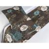 Ambesonne Floral Bed Runner Set, Valentine’s Day Theme Vintage Style Romantic Roses Pattern Plot, Decorative Bedding Scarf and a Pillow Sham for Hotels Homes, Twin, Dark Fuchsia and Slate Blue(Seal Brown Dark Teal)