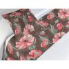 Ambesonne Floral Bed Runner Set, Valentine’s Day Theme Vintage Style Romantic Roses Pattern Plot, Decorative Bedding Scarf and a Pillow Sham for Hotels Homes, Twin, Dark Fuchsia and Slate Blue(Coral Blush and Brown)