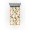 Ambesonne Floral Fitted Sheet, Valentine’s Day Theme Flowers Vintage Botanical Nature Ornament Art, Decorative Soft Fabric Bedding All-Round Elastic Pocket, Full Size, Dark Coral and Fern Green(Olive Green Coral and Blush)
