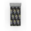 Ambesonne Floral Fitted Sheet, Valentine’s Day Theme Flowers Vintage Botanical Nature Ornament Art, Decorative Soft Fabric Bedding All-Round Elastic Pocket, Full Size, Dark Coral and Fern Green(Mustard Dusk and Dimgray)