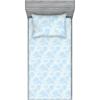 Soft Blue Off White