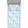 Deep Sky Blue Off White