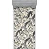 Ambesonne Floral Fitted Sheet & Pillow Sham Set, Valentine’s Day Theme Vintage Style Romantic Roses Pattern Plot, Decorative Printed 3 Piece Bedding Decor Set, King, Dark Fuchsia and Slate Blue(Pale Grey and Eggshell)