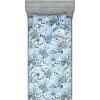 Ambesonne Floral Fitted Sheet & Pillow Sham Set, Valentine’s Day Theme Vintage Style Romantic Roses Pattern Plot, Decorative Printed 3 Piece Bedding Decor Set, King, Dark Fuchsia and Slate Blue(Pale Sky Blue Grey and White)