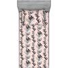 Ambesonne Floral Fitted Sheet & Pillow Sham Set, Valentine’s Day Theme Vintage Style Romantic Roses Pattern Plot, Decorative Printed 3 Piece Bedding Decor Set, King, Dark Fuchsia and Slate Blue(Charcoal Grey and Champagne)