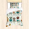 Teal Burnt Orange Ivory