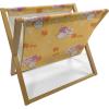 Ambesonne Love Magazine and Book Holder, Romance of The Roses Valentine’s Day Vintage Spring Season Pattern Illustration, Floor Rack Decor for Interior of Home & Office, 22″ x 19″, Rose Dark Pink(Pale Orange and Pale Fuchsia)