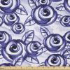 Ambesonne Watercolor Flowers Fabric by The Yard, Classical Feminine Rose Branch Bouquet Romantic Essence Valentines, Stretch Knit Fabric for Clothing Sewing and Arts Crafts, 5 Yards, Violet Blue(Violet Blue)