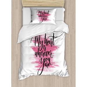Ambesonne Dog Driver Duvet Cover Set, Romantic Chihuahua with Balloon Rose Flower Valentines Love Date Celebration, Decorative 3 Piece Bedding Set with 2 Pillow Shams, King Size, Red Yellow(Pink Black White)