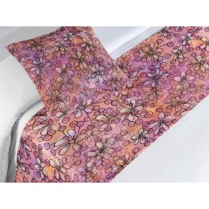 Ambesonne Floral Bed Runner Set, Realistic Painting Print A Million Roses to My Love Valentines Day, Decorative Bedding Scarf and 2 Pillow Shams for Hotels Homes, King, Pale Pink Dark Pink and Ecru(Lavender Salmon and Pink)