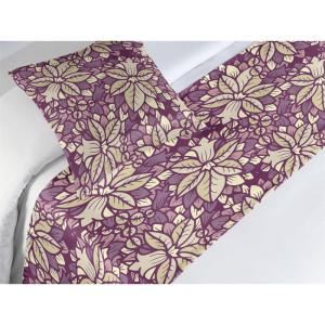 Ambesonne Floral Bed Runner Set, Realistic Painting Print A Million Roses to My Love Valentines Day, Decorative Bedding Scarf and 2 Pillow Shams for Hotels Homes, King, Pale Pink Dark Pink and Ecru(Eggplant Sage Green and Mauve)