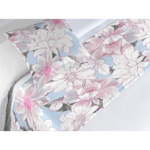 Ambesonne Floral Bed Runner Set, Romantic Concept Art Featuring Rose Flowers Hearts Leaves Valentine, Decorative Bedding Scarf and 2 Pillow Shams for Hotels Homes, Queen, Pastel Pink and Fern Green(Off White Pink Soft Blue)