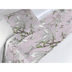 Ambesonne Floral Bed Runner Set, Valentine’s Day Theme Flowers Vintage Botanical Nature Ornament Art, Decorative Bedding Scarf and a Pillow Sham for Hotels Homes, Twin, Dark Coral and Fern Green(Pistachio Green Pale Rose)