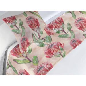 Ambesonne Floral Bed Runner Set, Valentine’s Day Theme Vintage Style Romantic Roses Pattern Plot, Decorative Bedding Scarf and a Pillow Sham for Hotels Homes, Twin, Dark Fuchsia and Slate Blue(Pale Maroon and Lime Green)