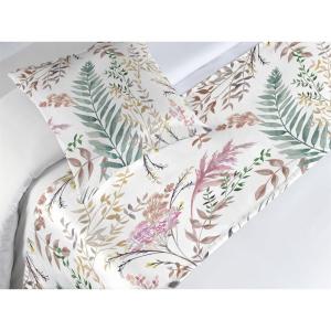 Ambesonne Floral Bed Runner Set, Valentine’s Day Theme Vintage Style Romantic Roses Pattern Plot, Decorative Bedding Scarf and a Pillow Sham for Hotels Homes, Twin, Dark Fuchsia and Slate Blue(Laurel Green and Pale Taupe)