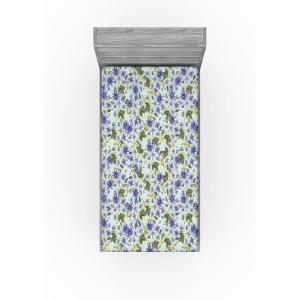 Ambesonne Floral Fitted Sheet, Realistic Painting Print A Million Roses to My Love Valentines Day, Decorative Soft Bedding All-Round Elastic Pocket, California King, Pale Pink Dark Pink and Ecru(Mustard Coral Sage Green)
