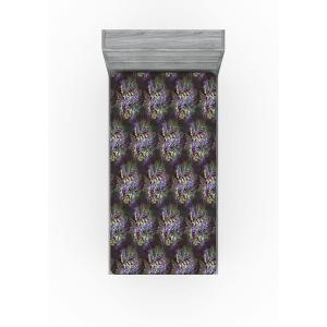 Ambesonne Floral Fitted Sheet, Realistic Painting Print A Million Roses to My Love Valentines Day, Decorative Soft Bedding All-Round Elastic Pocket, California King, Pale Pink Dark Pink and Ecru(Lilac Plum and Laurel Green)