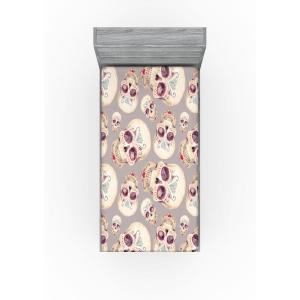 Ambesonne Floral Fitted Sheet, Valentine’s Day Concept Art Pastel Repetitive Roses Pattern Plot, Decorative Soft Bedding All-Round Elastic Pocket, California King, Dark Pink Blush and White(Dark Pink and Pale Seafoam)