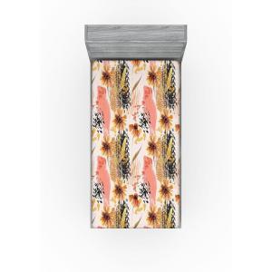 Ambesonne Floral Fitted Sheet, Valentine’s Day Concept Art Pastel Repetitive Roses Pattern Plot, Decorative Soft Bedding All-Round Elastic Pocket, California King, Dark Pink Blush and White(Coral Pale Camel and Blush)