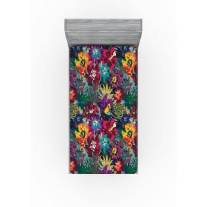 Ambesonne Floral Fitted Sheet, Valentine’s Day Concept Art Pastel Repetitive Roses Pattern Plot, Decorative Soft Bedding All-Round Elastic Pocket, California King, Dark Pink Blush and White(Sea Blue Dark Magenta)