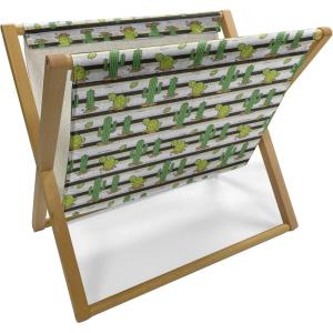 Ambesonne Floral Magazine and Book Holder, Romantic Roses Leaves Rosebuds Valentine’s Day Sketch Repetitive Pattern, Floor Rack Decor for Interior of Home & Office, 22″ x 19″, Pastel Pink and Rose(Olive Green Apricot)