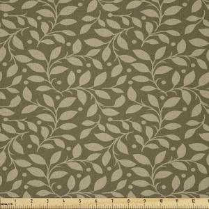 Ambesonne Kiss Fabric by The Yard, Red Woman Lips Kiss Marks Pattern Romance Feminine Graphic Valentines Day, Stretch Knit Fabric for Clothing Sewing and Arts Crafts, 1 Yard, Vermilion Ivory(Khaki Pale Brown)