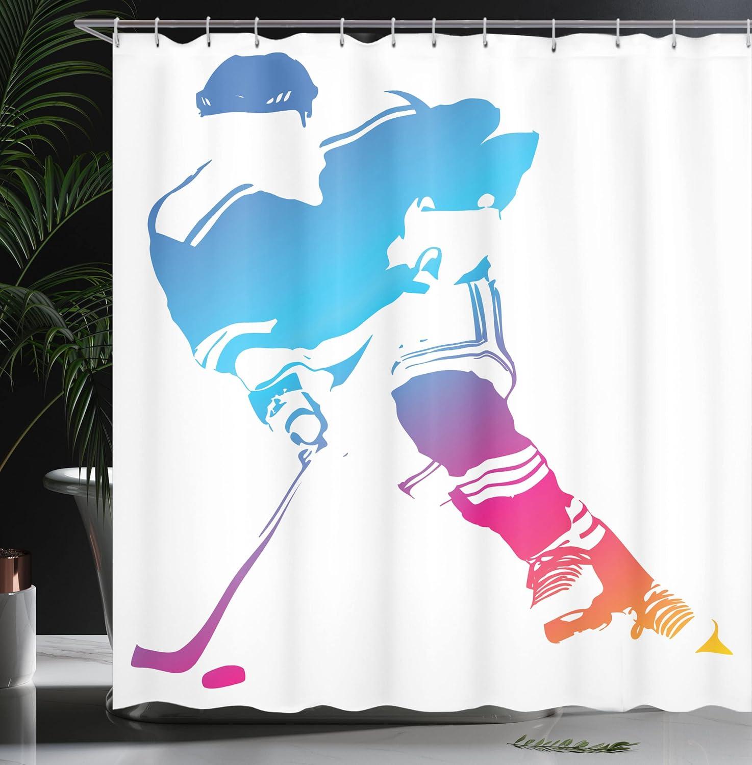 imageAmbesonne Cartoon Shower Curtain Pug Dog in Bathtub Grooming Salon Service Shampoo Rubber Duck Pets in Style Image Cloth Fabric Bathroom Decor Set with Hooks 69 W x 70 L TealMagenta Orange