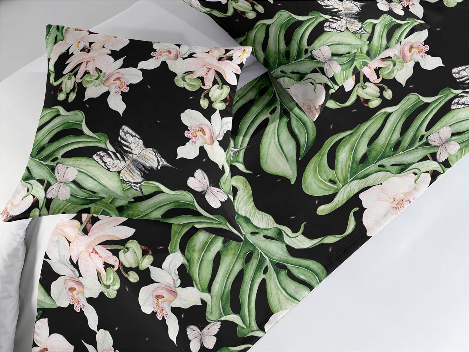 imageAmbesonne Floral Bed Runner Set Roses Lavender Eucalyptus Watercolor Valentines Day Romantic Concept Decorative Bedding Scarf and a Pillow Sham for Hotels Homes Twin Purple Grey and Off WhiteFern Green Pale Mauve