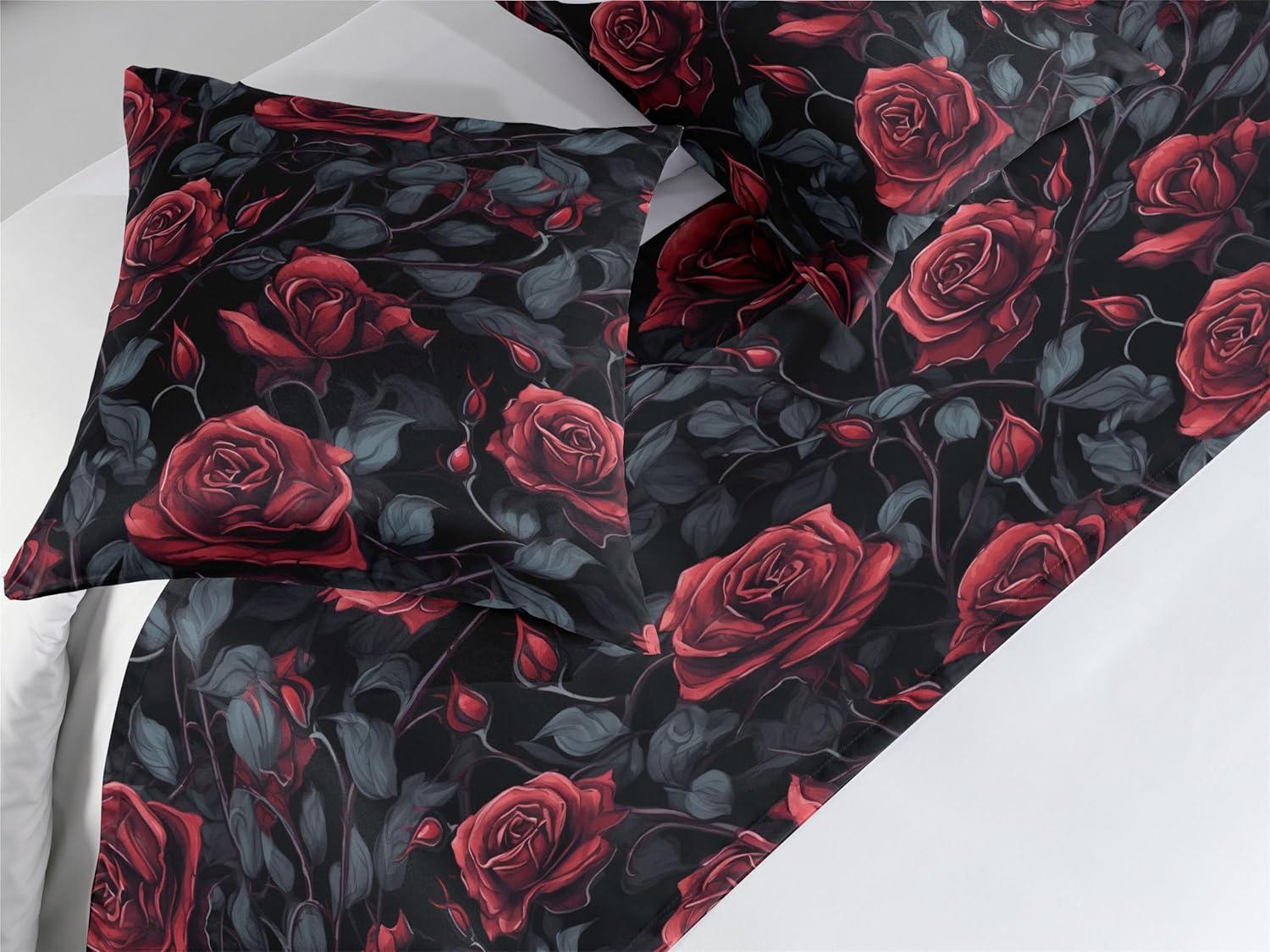 imageAmbesonne Floral Bed Runner Set Valentines Day Romantic Concept Watercolor Hydrangeas Roses Birds Decorative Bedding Scarf and 2 Pillow Shams for Hotels Homes Queen Soft Pink Pistachio GreenRed Blue Grey Dark Grey