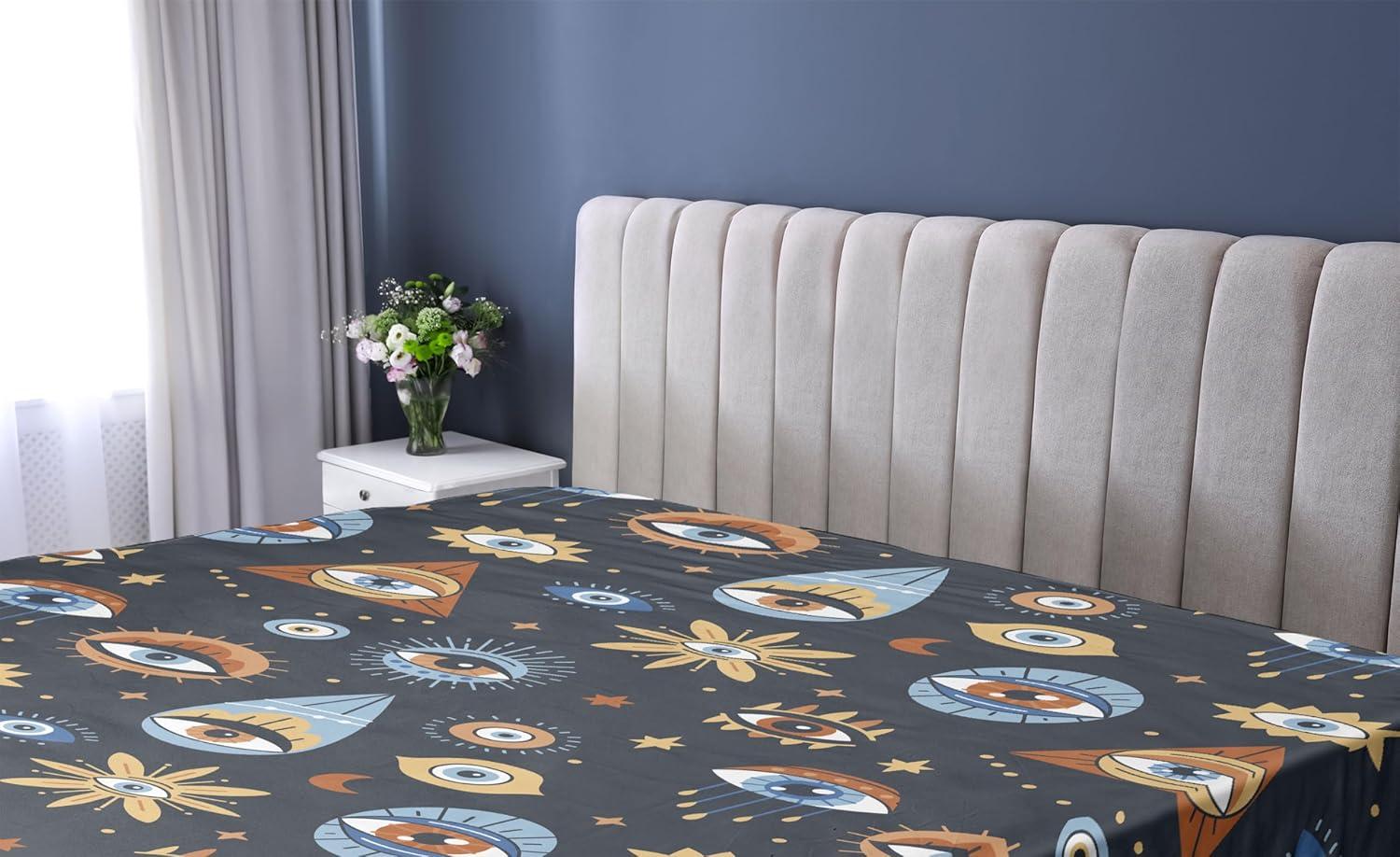 imageAmbesonne Floral Fitted Sheet Romantic Valentines Day Theme Overlapping Simplistic Rose Flowers Art Decorative Soft Fabric Bedding AllRound Elastic Pocket Full Size Pale Salmon and BlushBurnt Orange Blue Grey