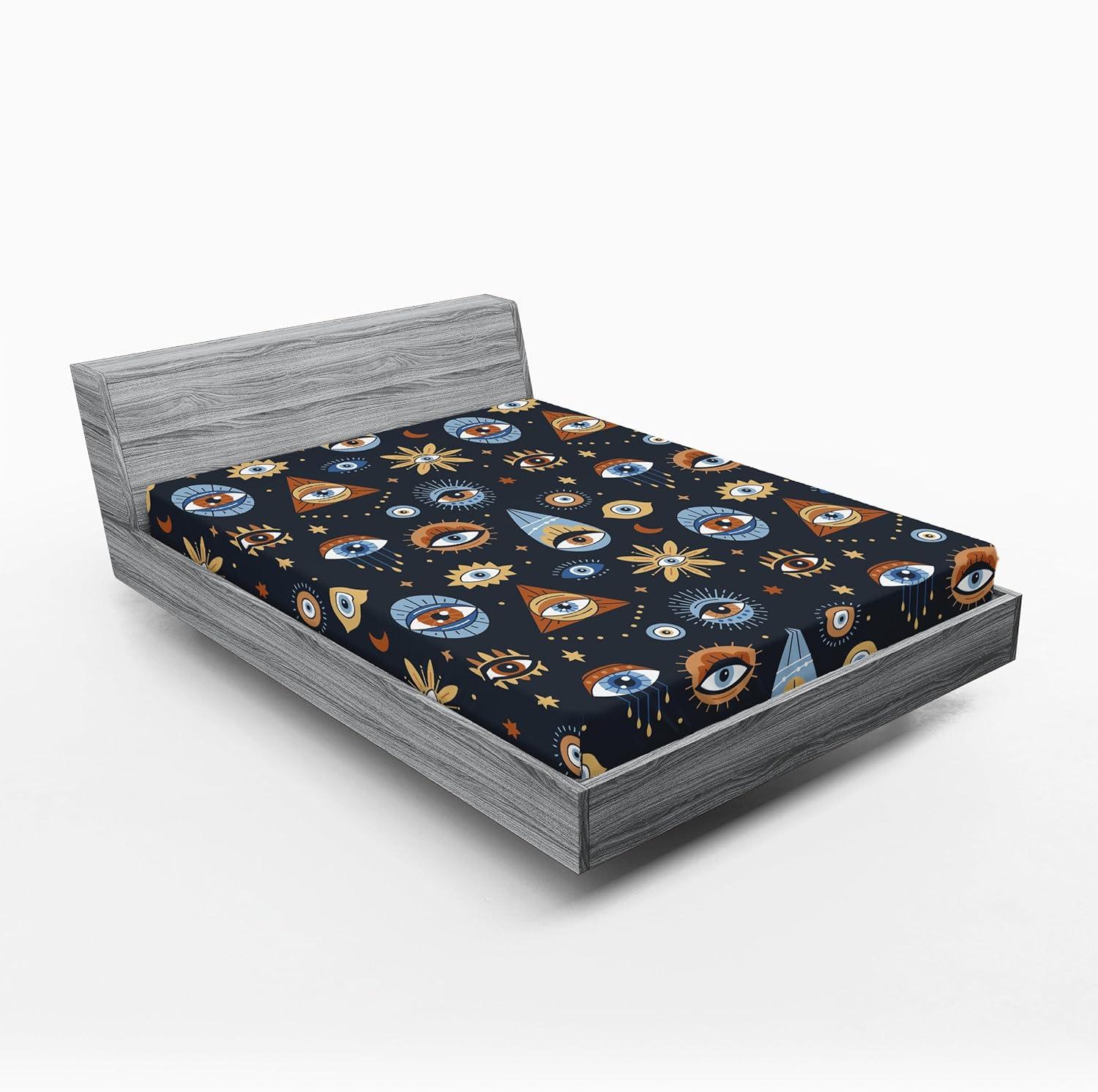 imageAmbesonne Floral Fitted Sheet Romantic Valentines Day Theme Overlapping Simplistic Rose Flowers Art Decorative Soft Fabric Bedding AllRound Elastic Pocket Full Size Pale Salmon and BlushBurnt Orange Blue Grey