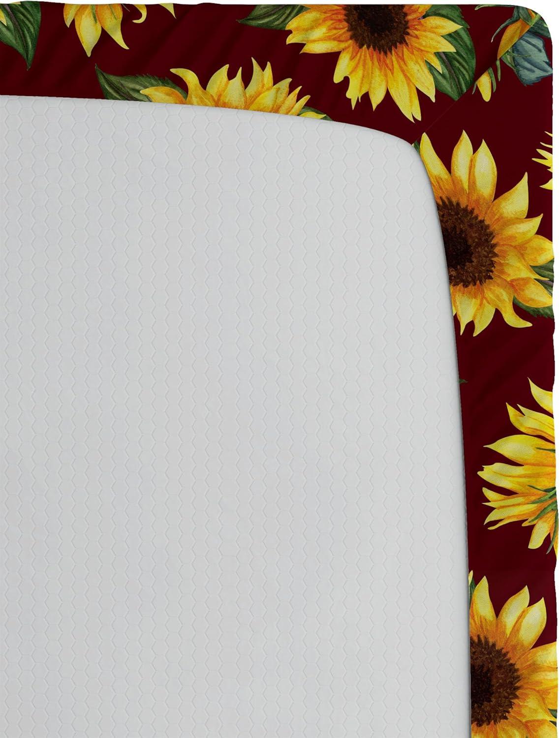 imageAmbesonne Floral Fitted Sheet Valentines Day Romantic Concept Watercolor Hydrangeas Roses Birds Decorative Soft Bedding AllRound Elastic Pocket California King Soft Pink Pistachio GreenEarth Yellow Maroon