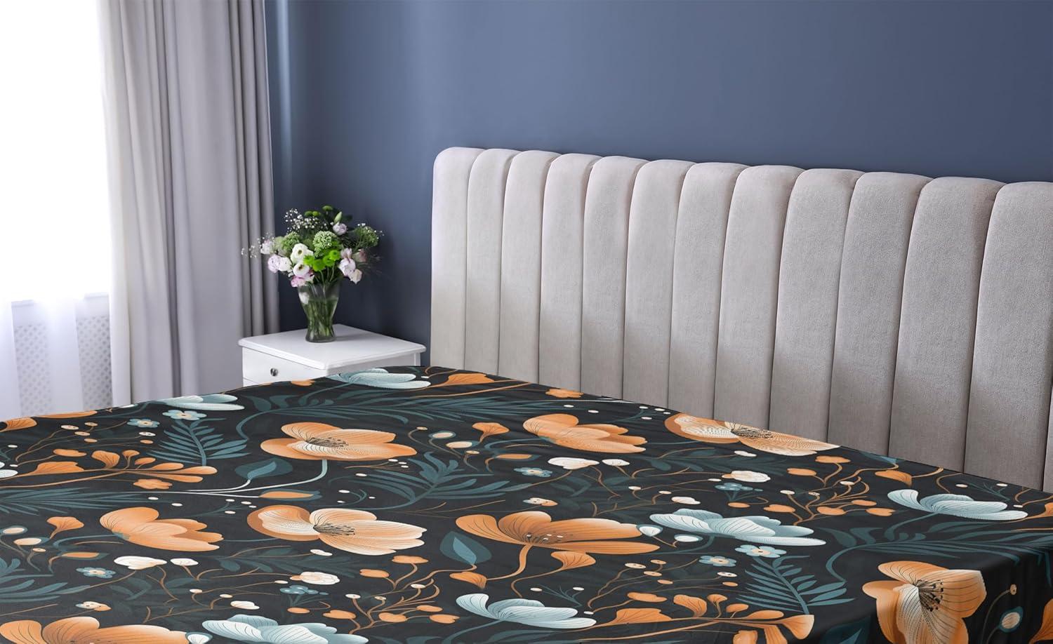imageAmbesonne Floral Fitted Sheet Valentines Day Romantic Concept Watercolor Hydrangeas Roses Birds Decorative Soft Bedding AllRound Elastic Pocket California King Soft Pink Pistachio GreenAmber Teal Pale Seafoam