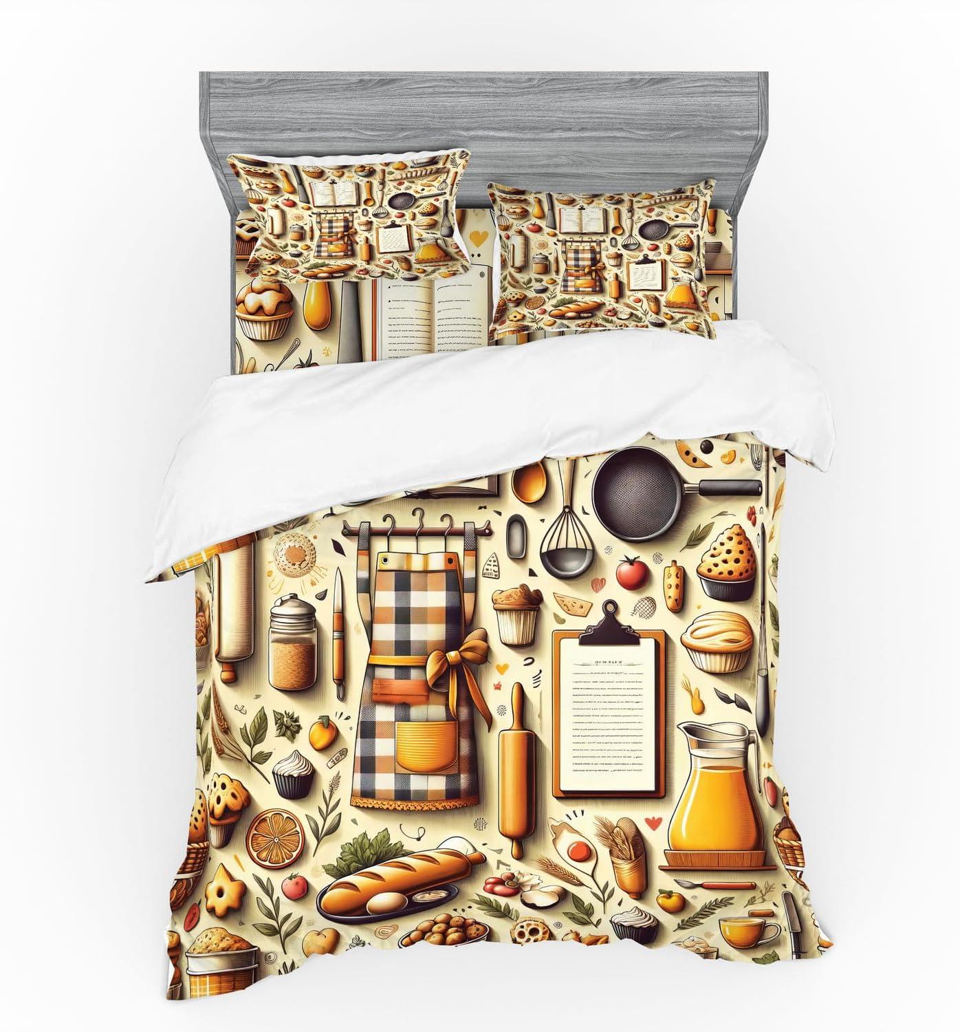 imageAmbesonne Floral Heart Bedding Set Tenderness of Romantic Garden Ivy Branches and Roses Valentines Day 3 Piece Duvet Cover Set with Sham and Fitted Sheet Twin XL Size Laurel Green and PinkCream and Orange