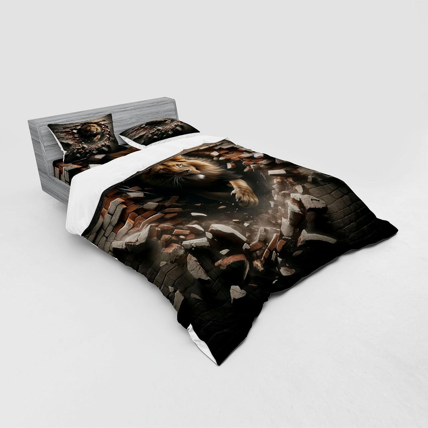 imageAmbesonne Floral Heart Bedding Set Tenderness of Romantic Garden Ivy Branches and Roses Valentines Day 3 Piece Duvet Cover Set with Sham and Fitted Sheet Twin XL Size Laurel Green and PinkPale Mustard and Dark Mustard