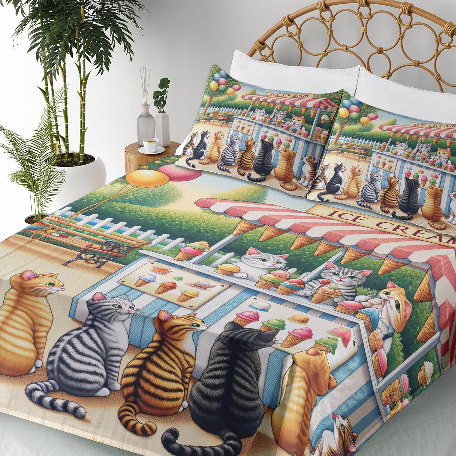 imageAmbesonne Floral Heart Sheet Set Tenderness of Romantic Garden Ivy Branches and Roses Valentines Day Fitted and Flat Sheet with Pillowcase Bedding Accent 3 Piece Set Twin Laurel Green and PinkMulticolor Orange Green