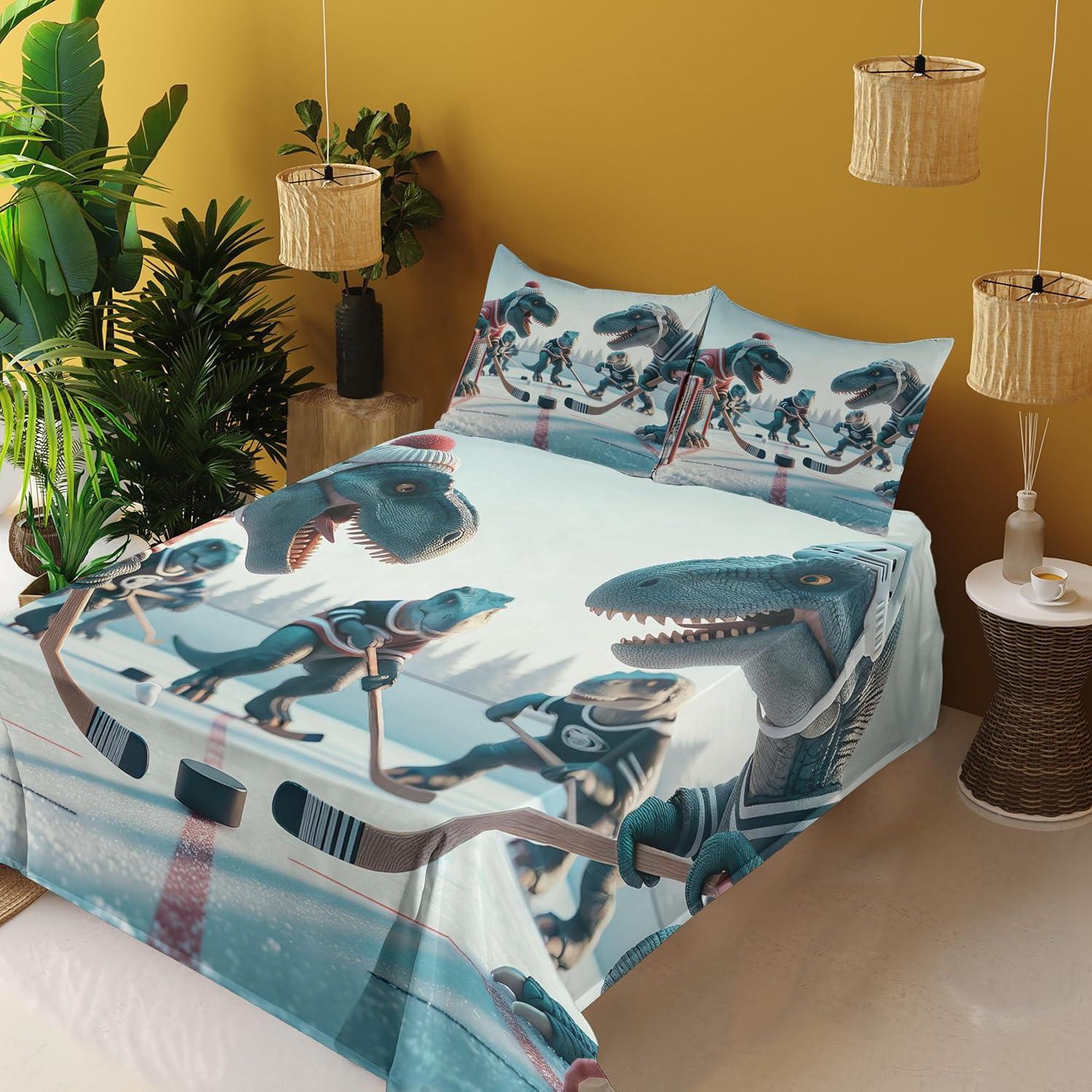 imageAmbesonne Floral Heart Sheet Set Tenderness of Romantic Garden Ivy Branches and Roses Valentines Day Fitted and Flat Sheet with Pillowcase Bedding Accent 3 Piece Set Twin Laurel Green and PinkPetrol Blue Pale Ruby