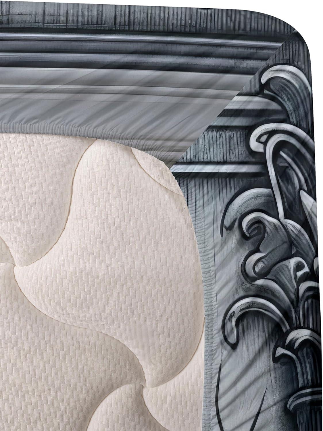 imageAmbesonne Floral Heart Sheet Set Tenderness of Romantic Garden Ivy Branches and Roses Valentines Day Fitted and Flat Sheet with Pillowcase Bedding Accent 3 Piece Set Twin Laurel Green and PinkSea Blue Coconut and Camel