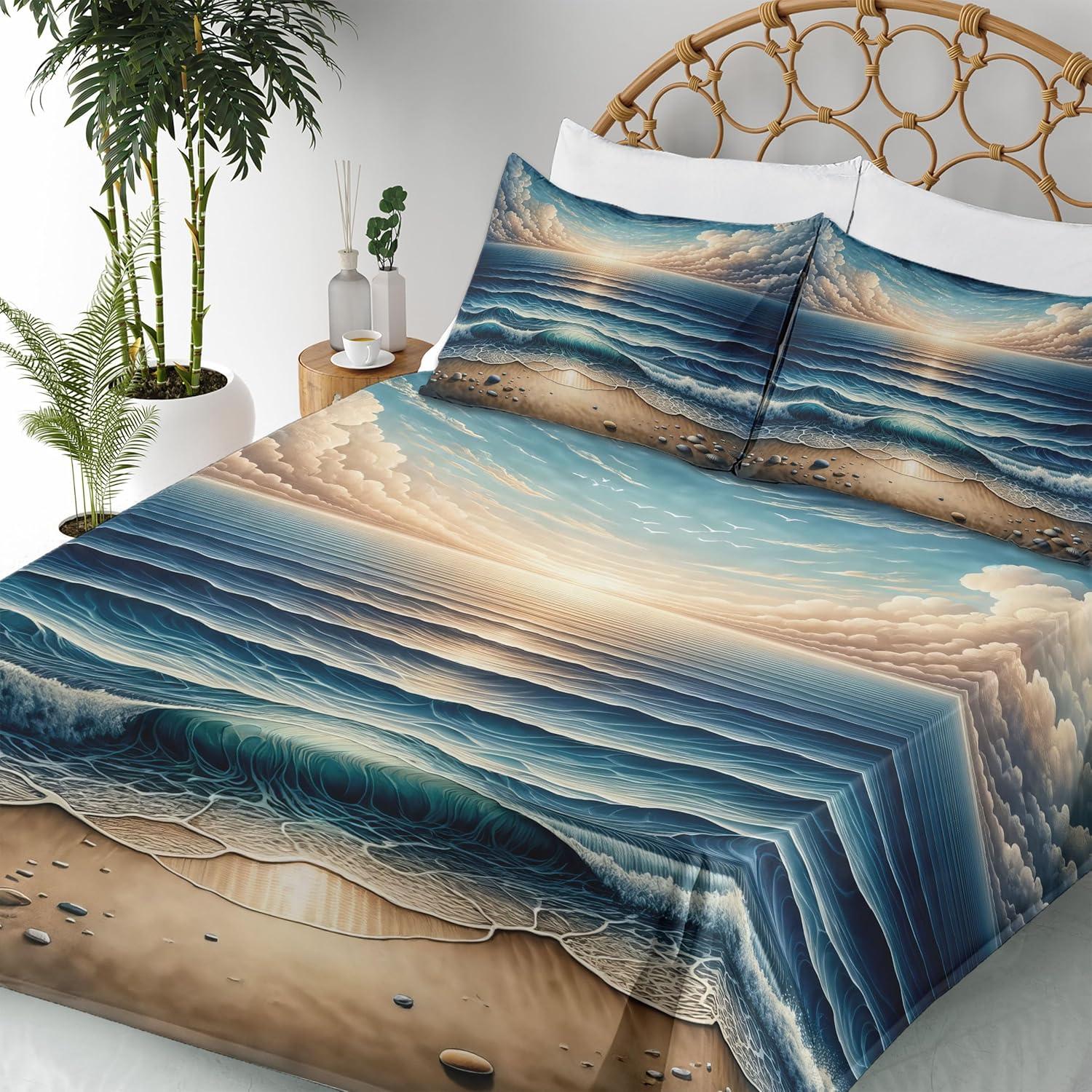 imageAmbesonne Floral Heart Sheet Set Tenderness of Romantic Garden Ivy Branches and Roses Valentines Day Fitted and Flat Sheet with Pillowcase Bedding Accent 3 Piece Set Twin Laurel Green and PinkBlue Pale Brown