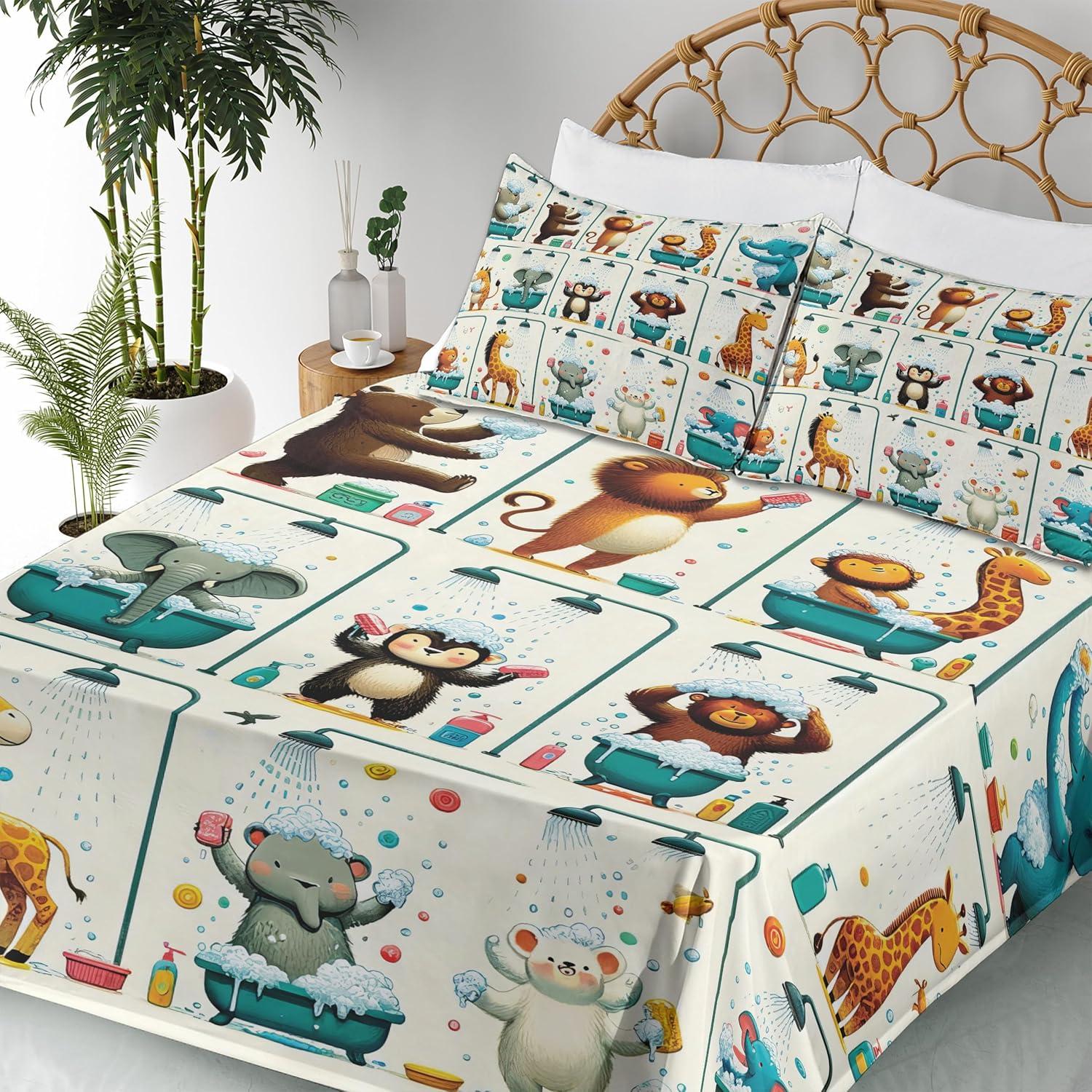 imageAmbesonne Floral Heart Sheet Set Tenderness of Romantic Garden Ivy Branches and Roses Valentines Day Fitted and Flat Sheet with Pillowcase Bedding Accent 3 Piece Set Twin Laurel Green and PinkTeal Burnt Orange Ivory