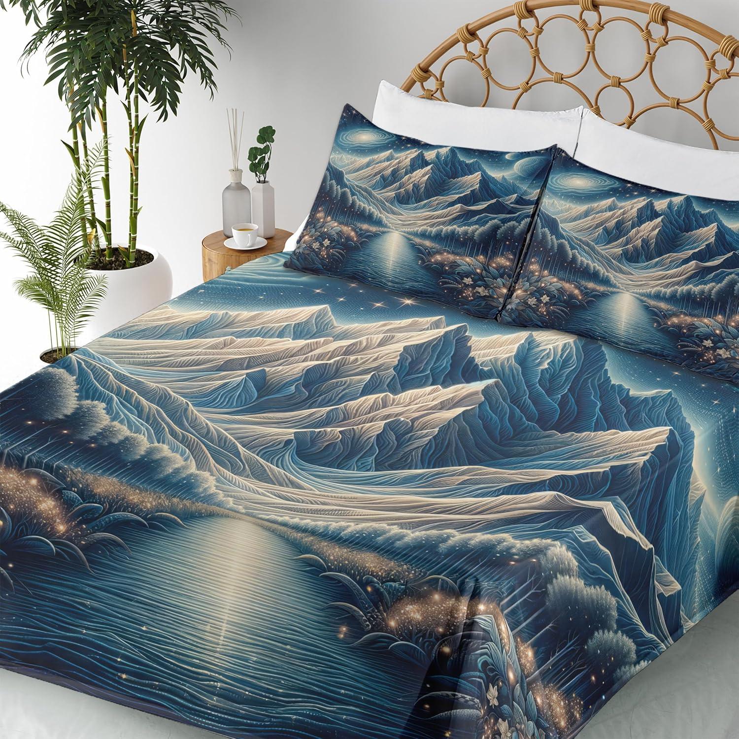 imageAmbesonne Floral Heart Sheet Set Tenderness of Romantic Garden Ivy Branches and Roses Valentines Day Fitted and Flat Sheet with Pillowcase Bedding Accent 3 Piece Set Twin Laurel Green and PinkNight Blue and Coconut