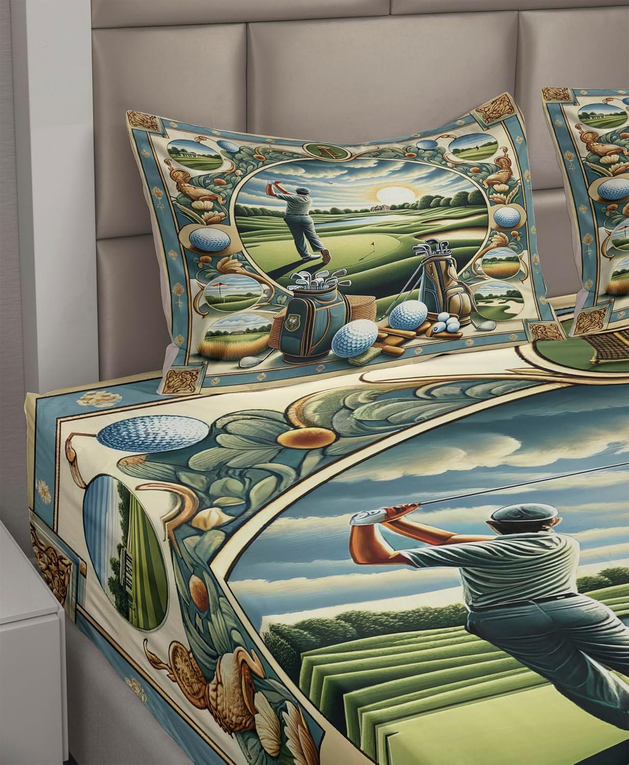 imageAmbesonne Floral Heart Sheet Set Tenderness of Romantic Garden Ivy Branches and Roses Valentines Day Fitted and Flat Sheet with Pillowcase Bedding Accent 3 Piece Set Twin Laurel Green and PinkFern Green Blue and Mustard