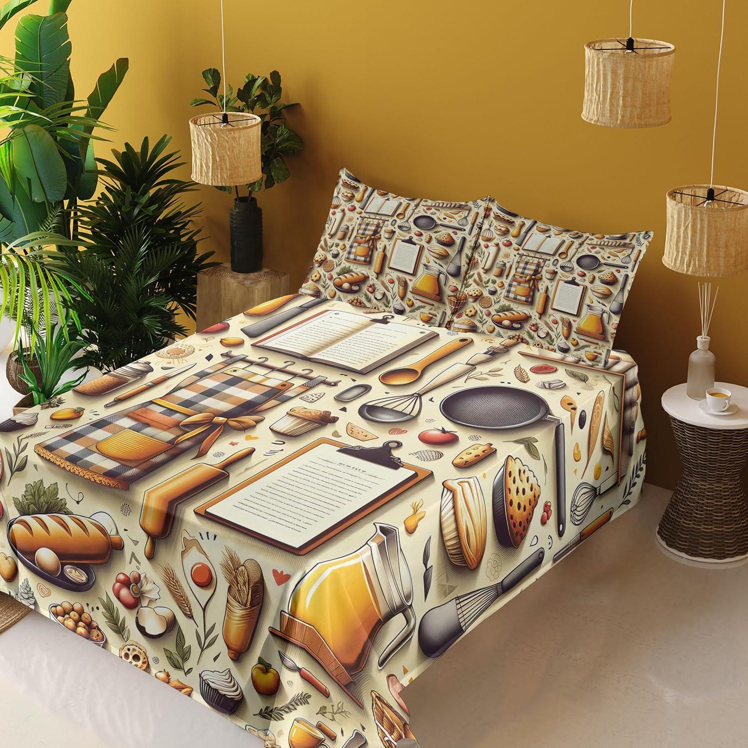 imageAmbesonne Floral Heart Sheet Set Tenderness of Romantic Garden Ivy Branches and Roses Valentines Day Fitted and Flat Sheet with Pillowcase Bedding Accent 3 Piece Set Twin Laurel Green and PinkCream and Orange