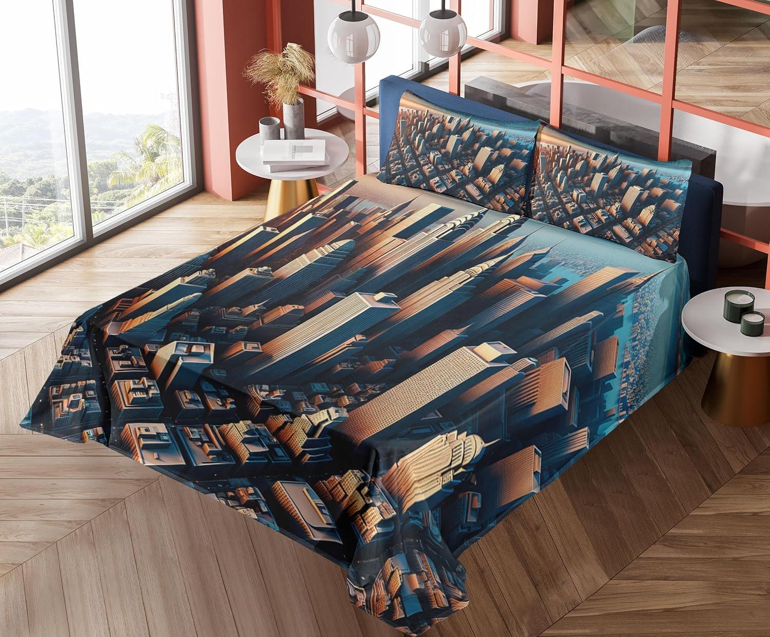 imageAmbesonne Floral Heart Sheet Set Tenderness of Romantic Garden Ivy Branches and Roses Valentines Day Fitted and Flat Sheet with Pillowcase Bedding Accent 3 Piece Set Twin Laurel Green and PinkBlue and Pale Cinnamon