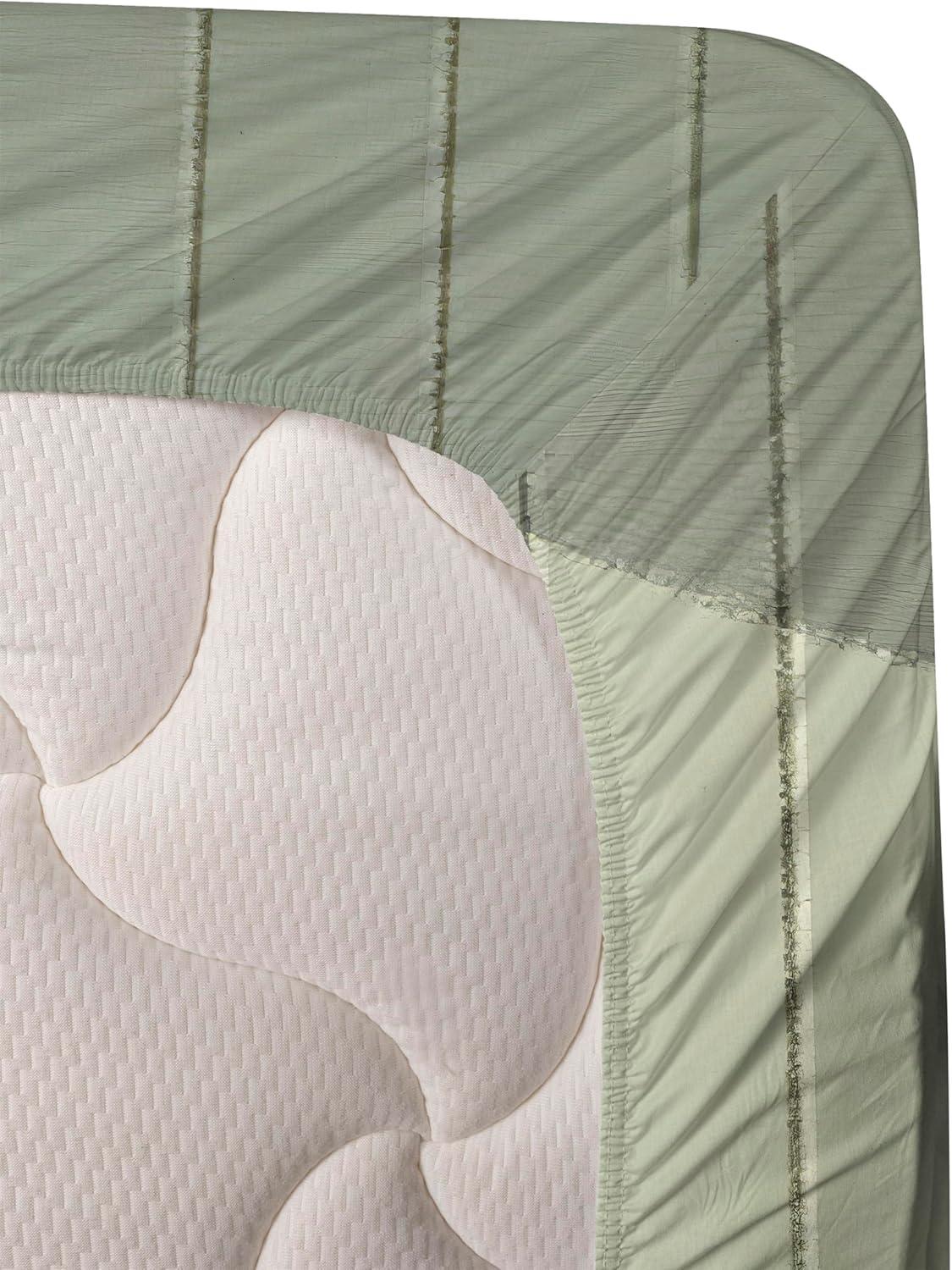 imageAmbesonne Floral Heart Sheet Set Tenderness of Romantic Garden Ivy Branches and Roses Valentines Day Fitted and Flat Sheet with Pillowcase Bedding Accent 3 Piece Set Twin Laurel Green and PinkPale Green and Multicolor