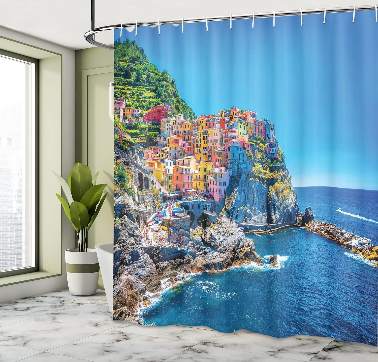 imageAmbesonne Owls Shower Curtain Owl Cartoon Pattern Feminine Soft Colors Happy Springtime Cloth Fabric Bathroom Decor Set with Hooks 69 W x 70 L Rose Pale Yellow PurplePink Blue