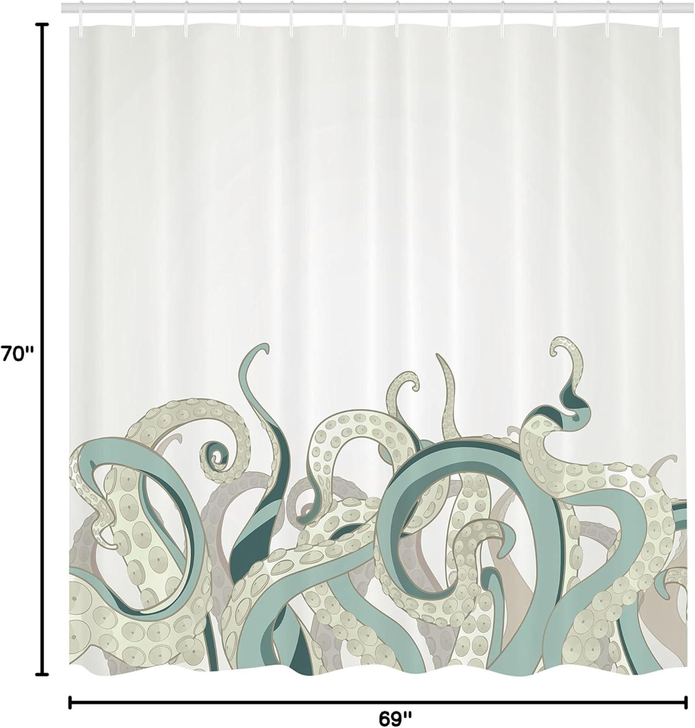 imageAmbesonne Owls Shower Curtain Owl Cartoon Pattern Feminine Soft Colors Happy Springtime Cloth Fabric Bathroom Decor Set with Hooks 69 W x 70 L Rose Pale Yellow PurplePale Seafoam