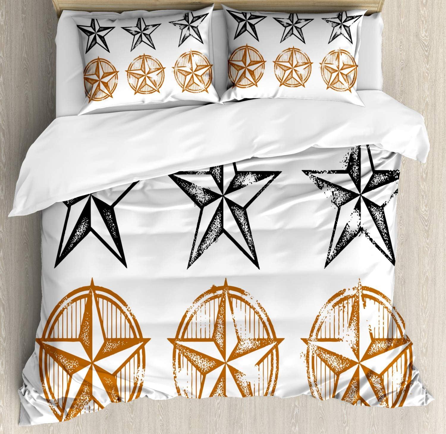 imageAmbesonne Valentines Day Duvet Cover Set White Hearts on Vibrant Background Love Pattern for Romantic Couples Decorative 2 Piece Bedding Set with 1 Pillow Sham Twin Size Vermilion WhitePale Brown White